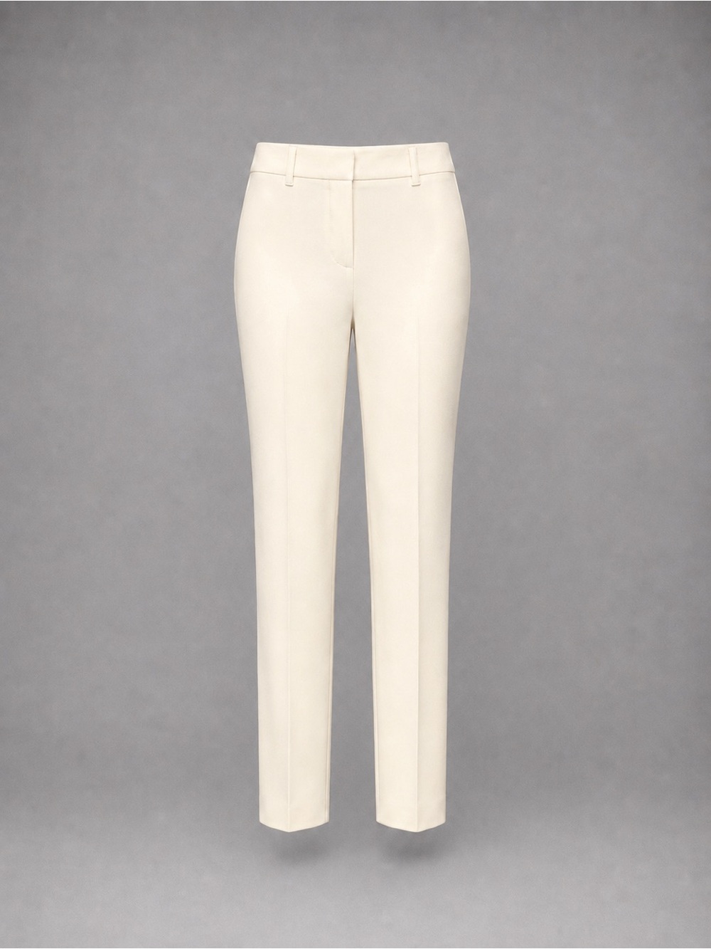 White House Black Market Slim Ankle Pants 6R Ivory Cream Stretch Career
